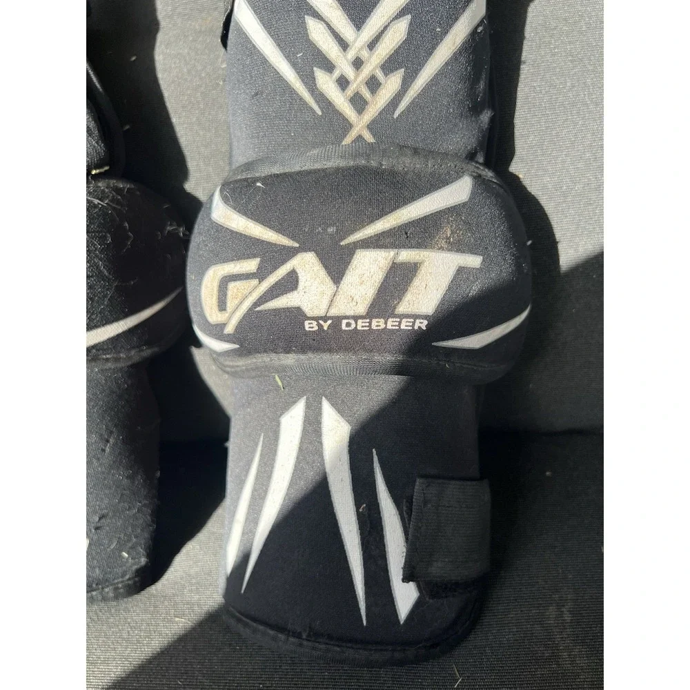 Gait by DeBeer Icon Lacrosse Arm Pads Elbow Guards Black Medium LAX Pairs